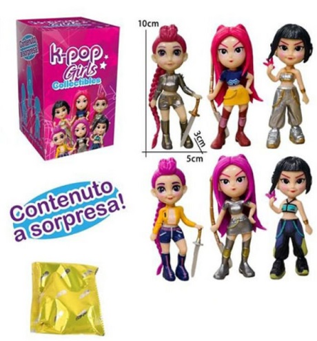 K-POP IDOLS Collectibles 10cm In Blind Box (10x7cm) In espo da 6pz 6ass…x6…x